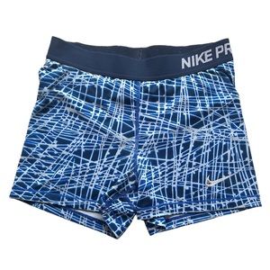 Blue All Over Print Nike Pros